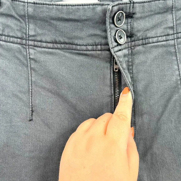 Anthropologie Pilcro Skinny Jeans With Side Buttons High Rise Gray Size 31 - Picture 4 of 16